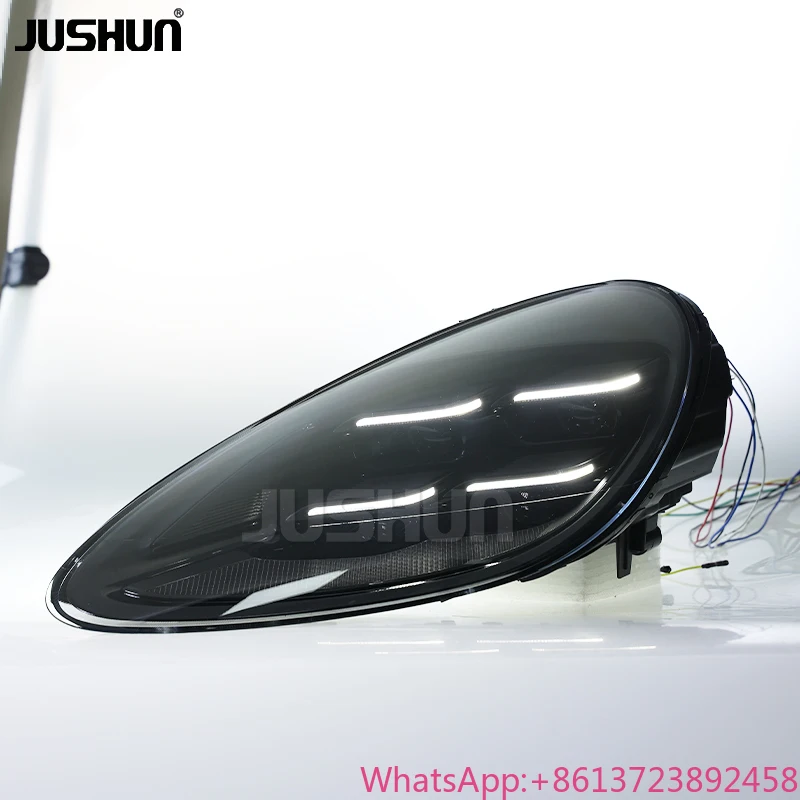 

JUSHUN Headlight Assembly for Porsche Cayenne 2011-2014 958.1 958.2 Head Light Upgrade New 2024 LED Matrix Headlamps