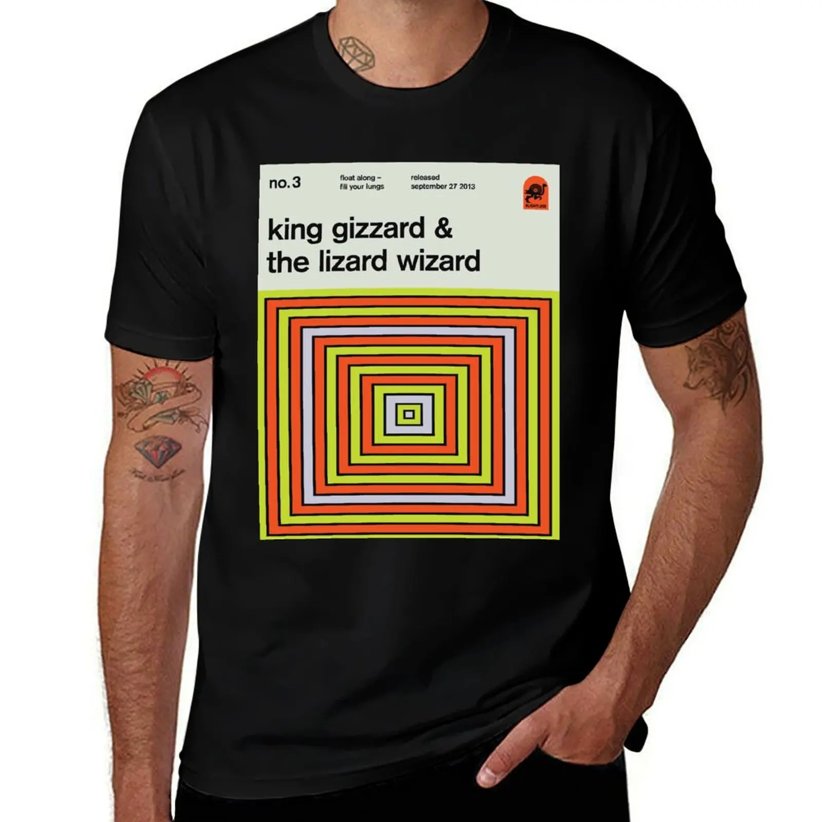 Swizzted no. 3 - Float Along - Fill Your Lungs T-Shirt Casual Daily Wear Short Sleeve Top