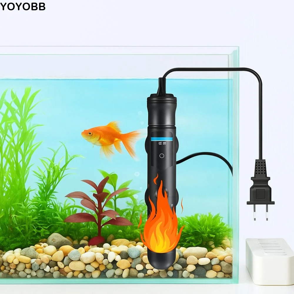 

Quartz Glass Aquarium Submersible Heater Adjustable Temperature Control Automatic Power Off Aquarium Thermostat 25W-300W 22-34°C