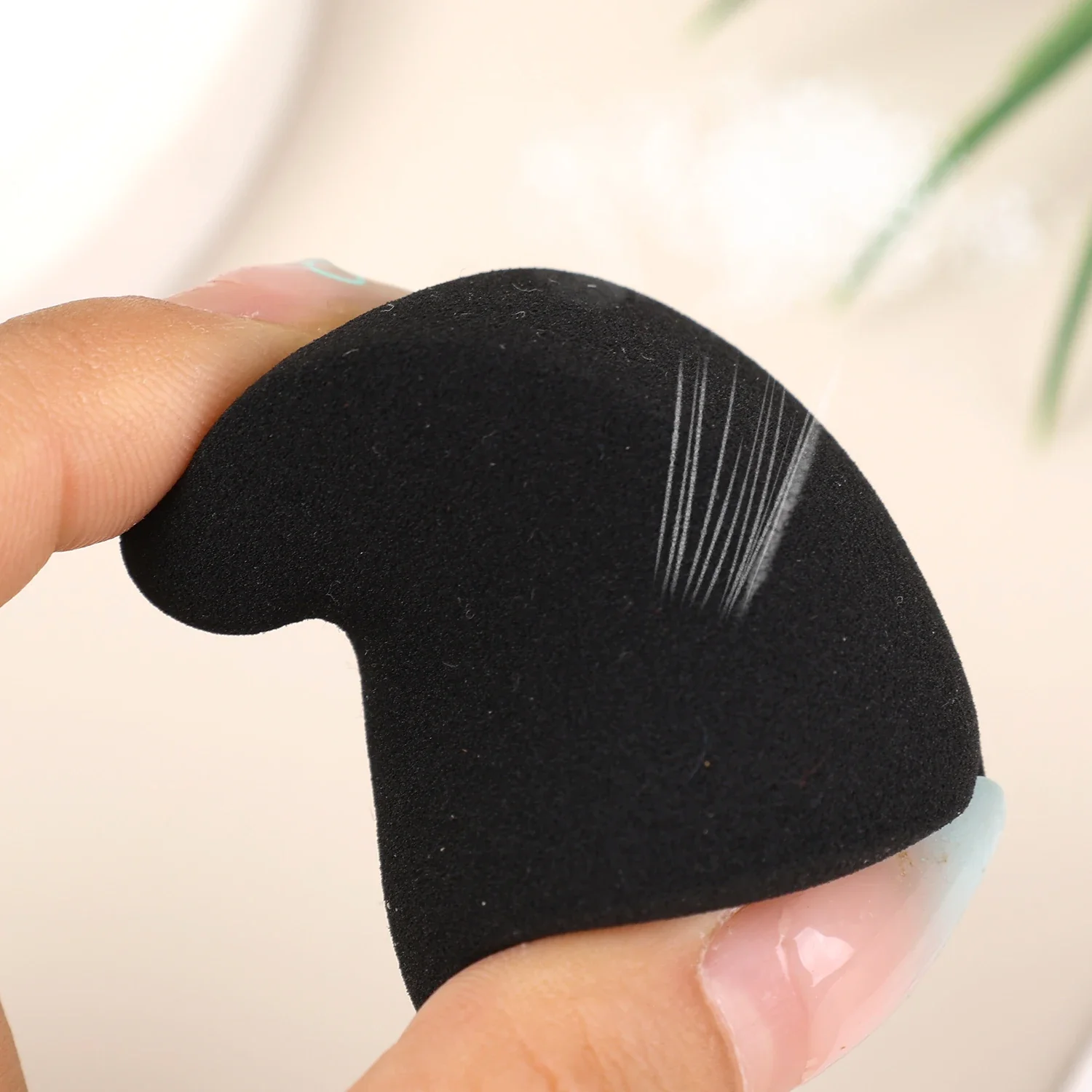 Esponjas de maquillaje súper suaves, color negro y marrón, herramientas para mezclar bases, aplicador de polvo de contorno, uso en seco y húmedo suave, esponjas cosméticas