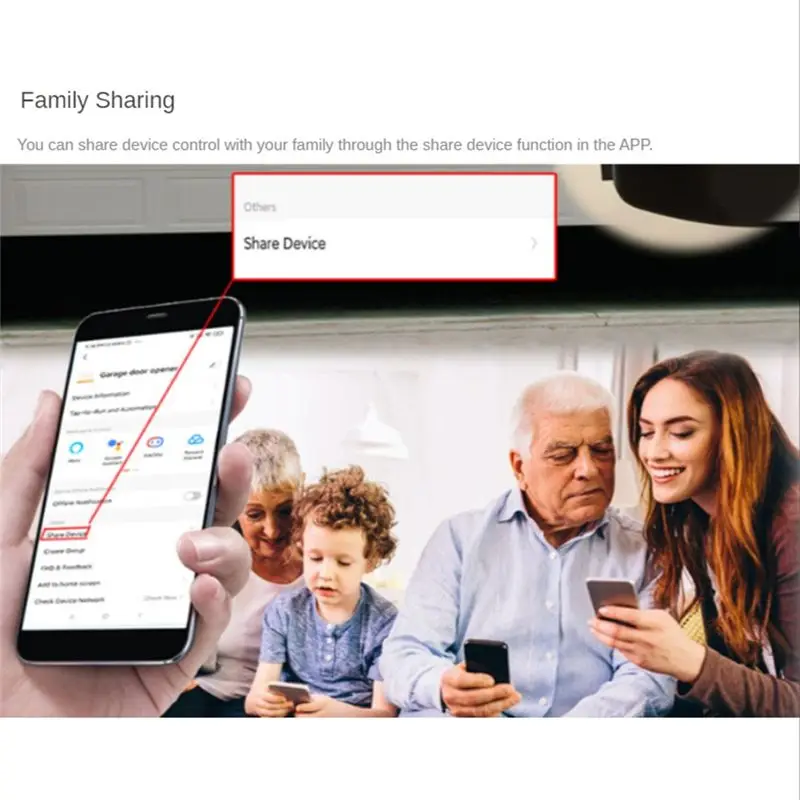 A77K Tuya Smart ZigBee Garage Door Opener Controller with Sensor App Control Support Works with for Alexa Google Home EU Plug