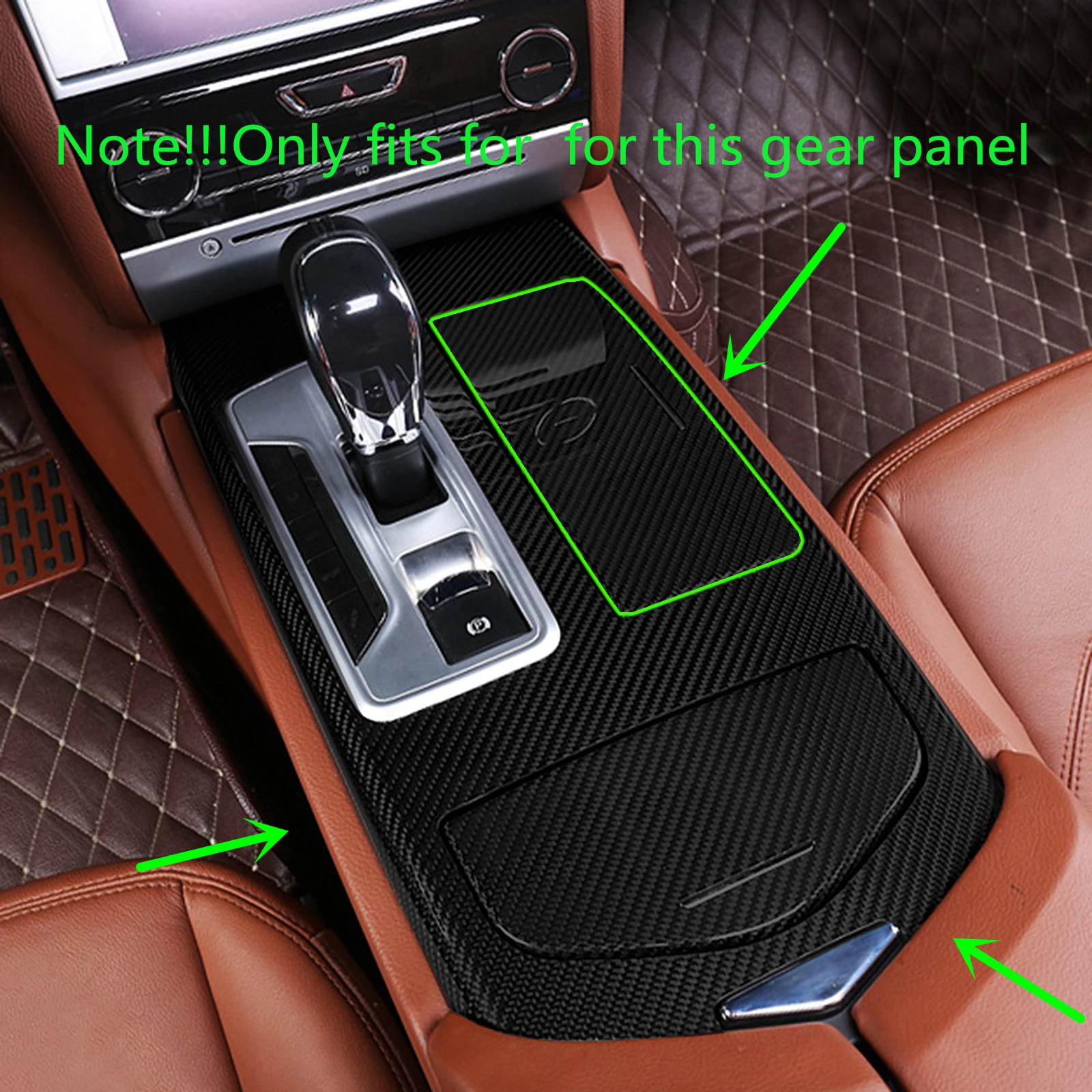 Door Panel Gear Shift Decoration Sticker 5D High-End Version Only for Maserati Ghibli 2014 2015 2016 2017 Interior Accessories