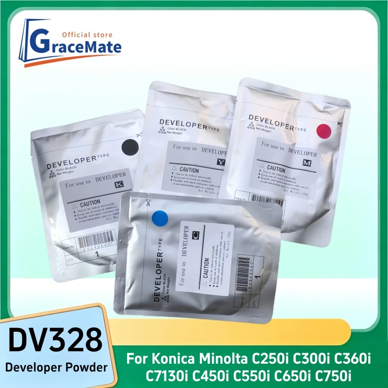 4PCS/1Set DV328 Developer Powder for Konica Minolta Bizhub C250i C300i C360i C7130i C450i C550i C650i C750i High Quality