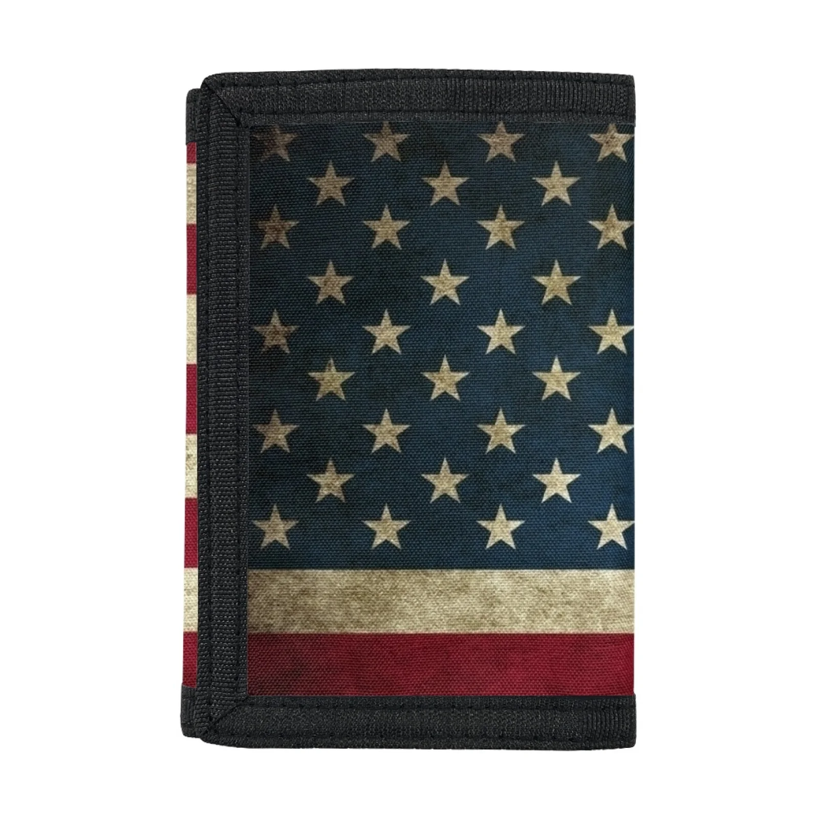 Cute US Flag Print Kids Trifold Casual Wallet Multifunctional Youth Wallets With Coin Pocket And Card Holders For Children Gift