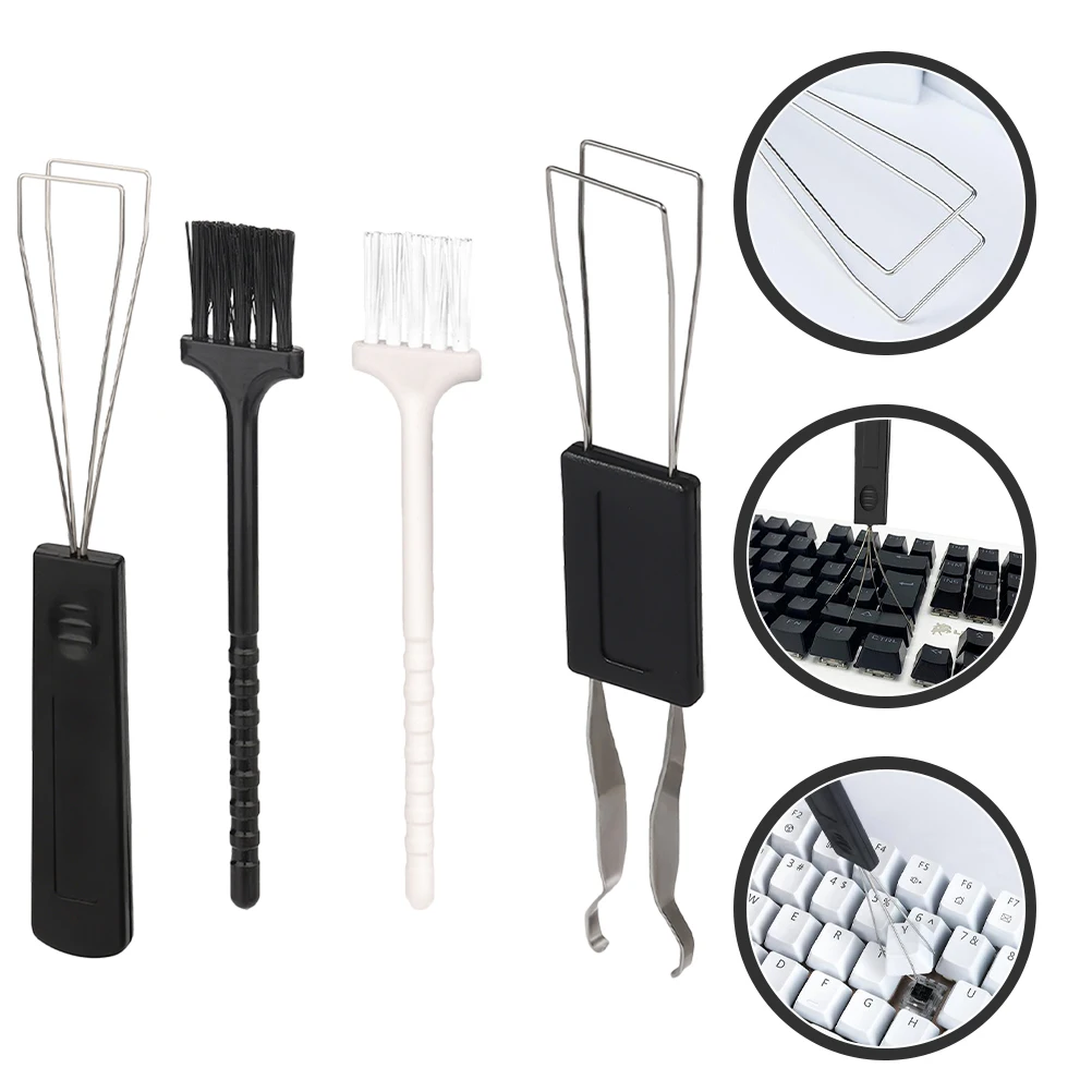 

Pulling Shaft Key Brush Set Keyboard Cleaning Kit Computer Duster Cleaner and Earphone