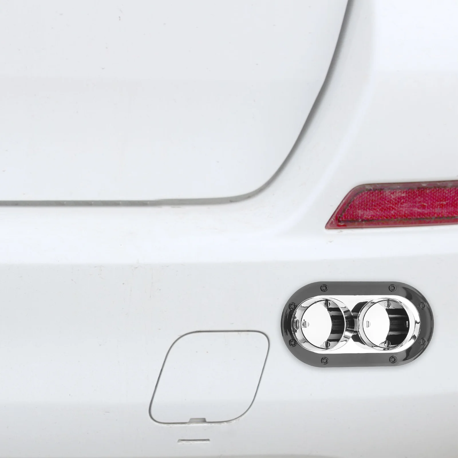 

Universal Car Bumper Fake Exhaust Outlet Tip Decorative Automotive Supply Scratch Protection Vehicle Accessory