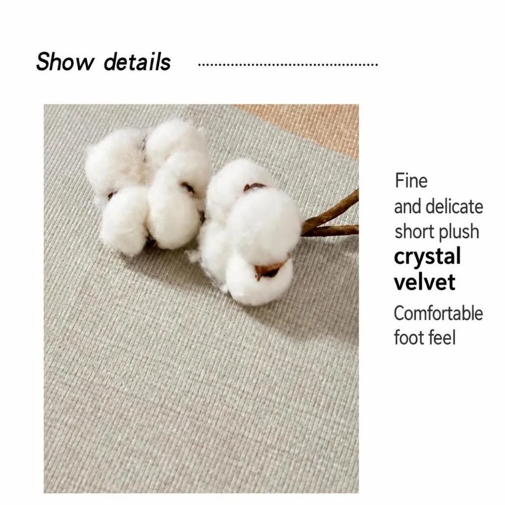 Hand and Foot Game Puzzle Game Carpet Diverse Size Multicolor Crystal Velvet Floor Mat Wear-resistant Anti-slip Game Mat