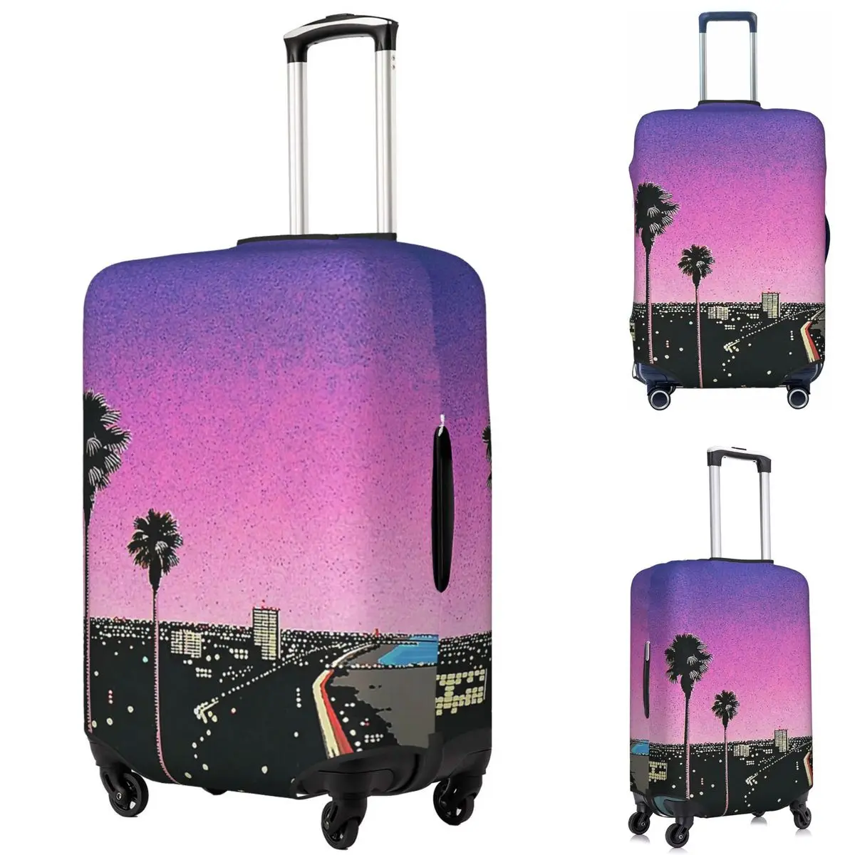 

Hiroshi Nagai Vaporwave Bendro Suitcase Cover Protection Elastic Travel Luggage Protector Covers for 18-32 Inch