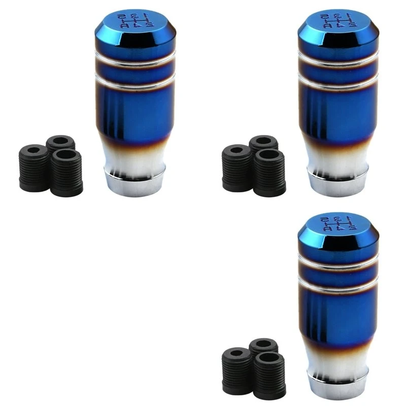 3 Set 3 Inch Bride Burnt Blue Universal Car 5 Speed Gear Shift Lever Manual Shifter Knob-L94A