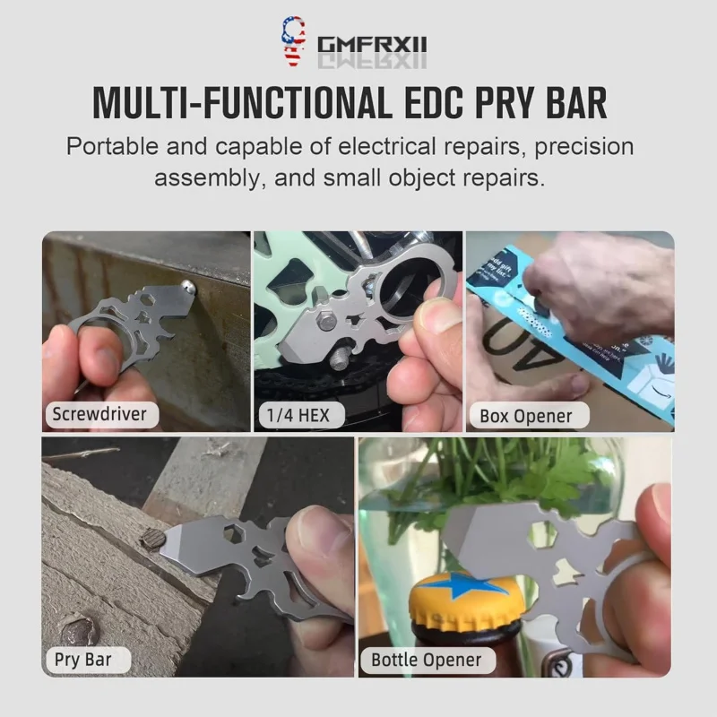 4-in-1 키체인 병따개 스크루드라이버가 포함된 멀티툴, 딸, 아내 또는 아들에게부터 아빠, 아버지 및 남성에게 선물 - 해골