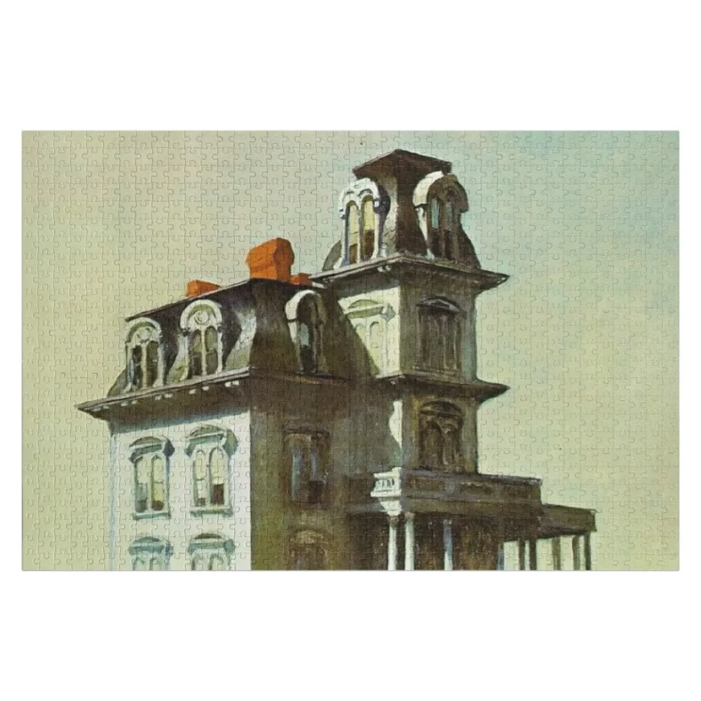 Edward Hopper - House by the Railroad Jigsaw Puzzle Iq Photo Customized Kids Gift Custom Wood Puzzle