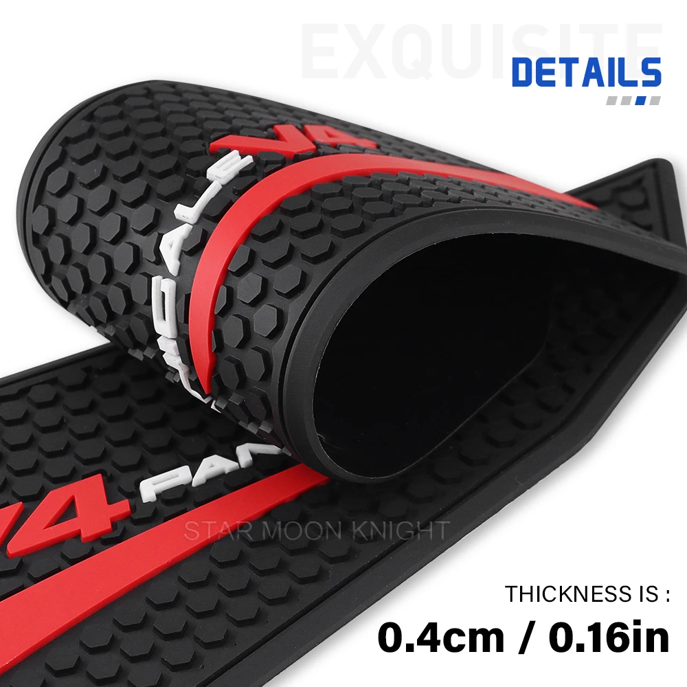 جديد لـ Ducati Panigale V4 Panigale V4S 2025 + قبضة خزان شارات جانبية للدراجات النارية ملحقات وسادة خزان مضادة للانزلاق