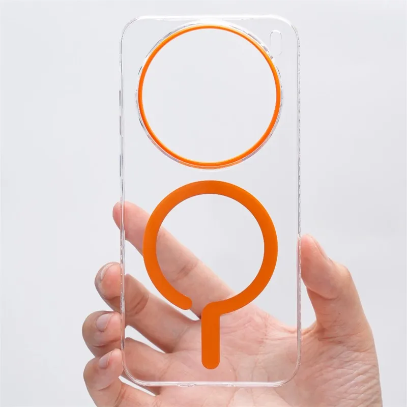 Magnetic Back Case For Vivo X200 Ultra X200 Pro Mini/x200s S20 Clear Hard PC Slim Query transparent Cover Funda