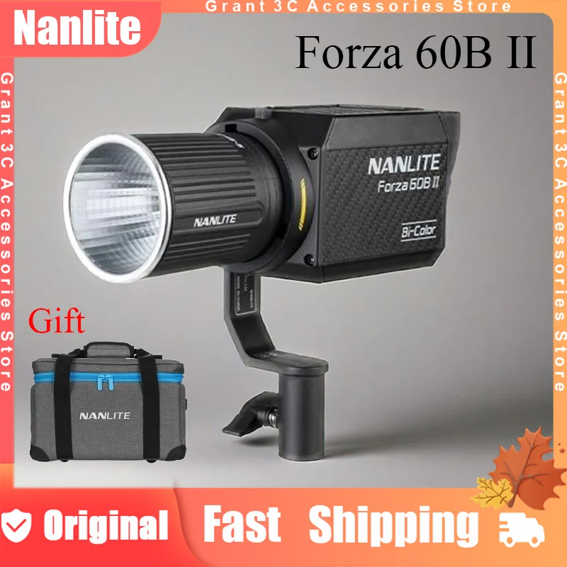 Nanlite Forza 60/60B II 60 Вт двухцветный видеосвет на заказ 2700K-6500K COB Monolight с дистанционным управлением через приложение для киносъемки