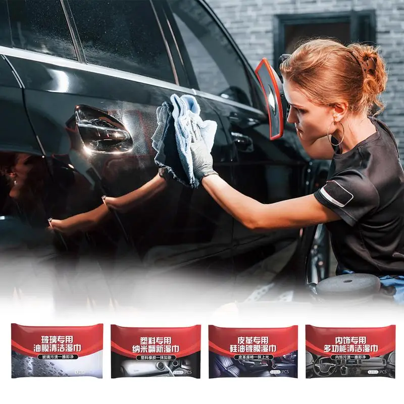 

Car Glass Oil Film Removal Wipes Car Wipes Auto Interior Cleaner Automotive Interior glass Dust Removal Wipes Car Cleaning Wipes