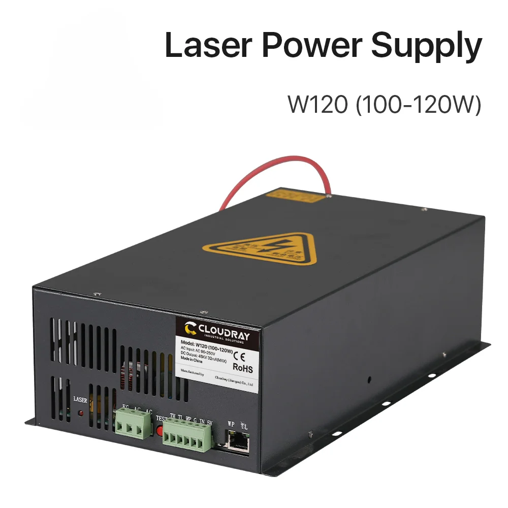 100-120W CO2 Laser Power Supply for CO2 Laser Engraving Cutting Machine W120 T / W Series