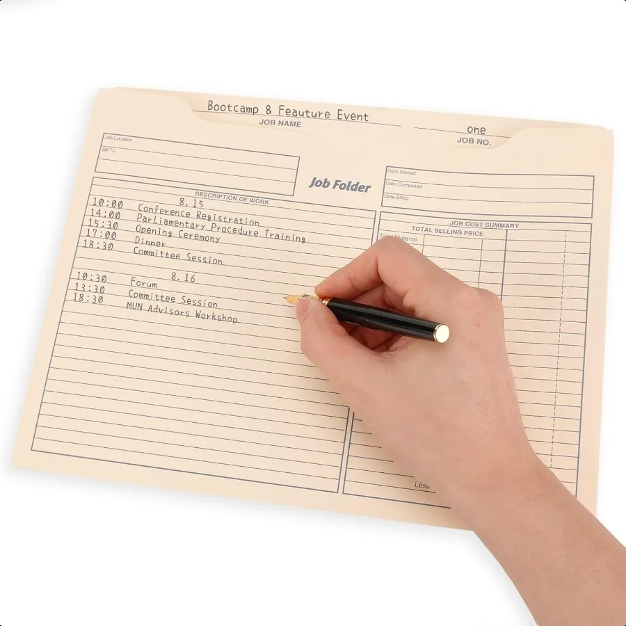 مانيلا ملف سترة 10 × 12 بوصة مجلدات وظيفة سترات الملفات مجلدات مانيلا 25 عبوة سترة ملف المشروع مواقف متنوعة تعزيز