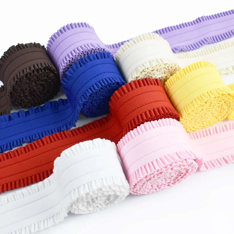 

1-5Yards 50mm Lace Elastic Band for Sewing Waistband Stretch Webbings Belt Bias Clothes Elastics Ribbon Strap Decorative Bands
