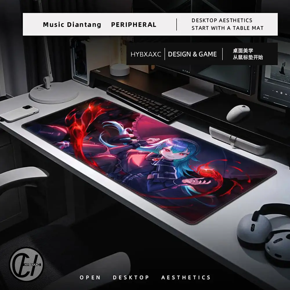 Black Survival Eternal Return Mouse Pad Large Gaming Accessories Mouse Mat XXL Keyboard Mat Desk Pad PC Gamer Computer HYBXAXC