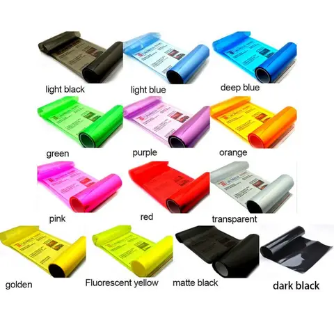 TCYATO 1Meter x 30cm Car Tinted Film Headlamp Headlight Fog light Tail Light Sticker Smoke Tint Film 8 best sales tail light tint film - №6