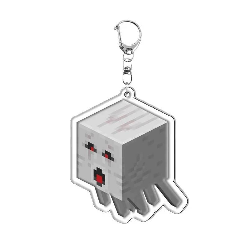 Laminated Minecraft Acrylic Keychain Pendant Sandbox Game Accessories Handmade in Stock