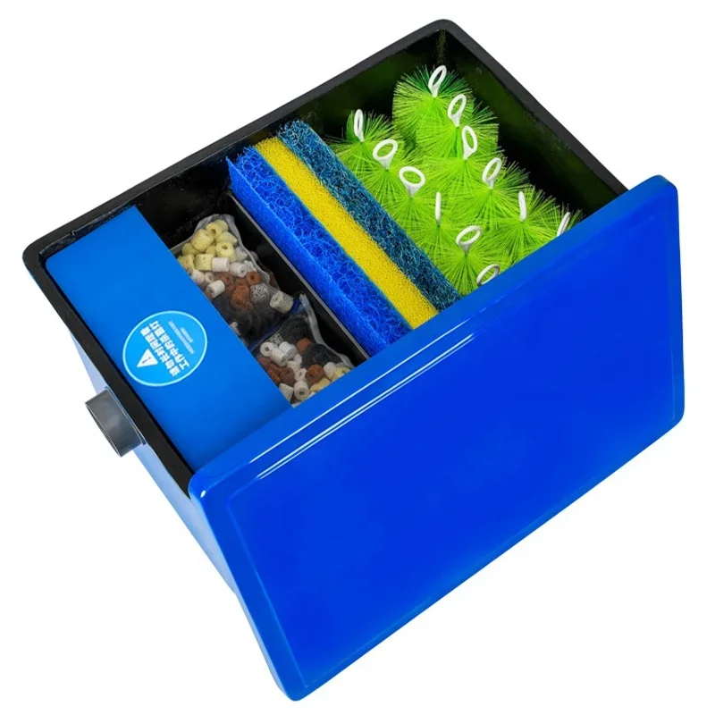 Manufacture NB-3 Fiberglass Fish Pond Filter Water Circulation Filtration System Outdoor Courtyard Koi Pond Filter Box