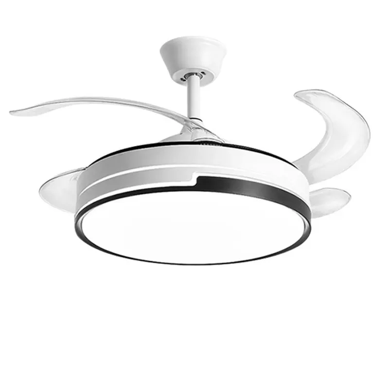 Remote control wall control Ceiling fan lamp For Dining living room bedroom simple fan chandelier