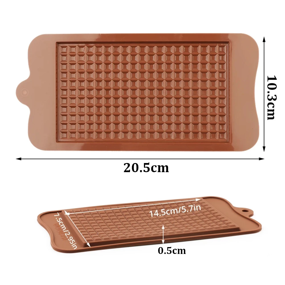 Lattice Shape Chocolate Candy Mold Handmade Waffle Silicone Mould Baking Tool