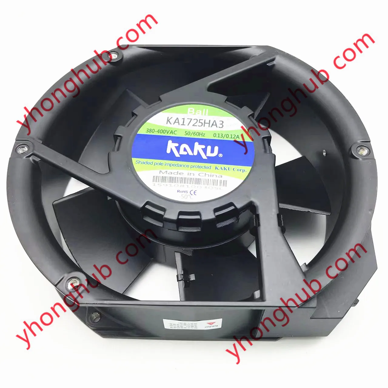 

Kaku KA1725HA3 AC 380V 400V 45/40W 172X150X51mm Server Cooling Fan