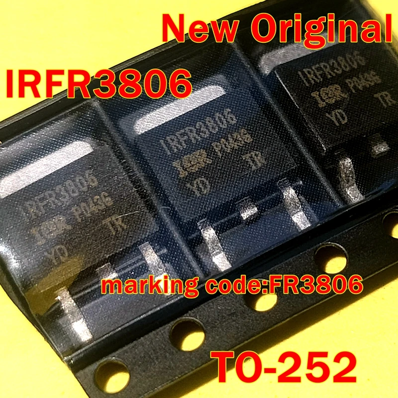 

1pcs to 100pcs IRFR3806TRLPBF IRFR3806PBF IRFR3806 TO-252 New Original marking code:FR3806 HEXFET Power MOSFET