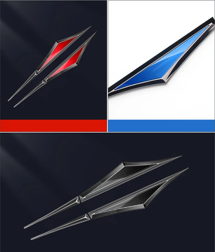 2 unids/set guardabarros de coche pegatinas de acero inoxidable emblema decoración Exterior para Lancia ypsilon delta nera thema