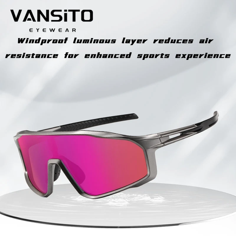 

VANSITO Hot Selling New Polarized Fashion Sports Sunscreen Sunglasses Outdoor UV Protection Cycling Fishing Sunglasses Men