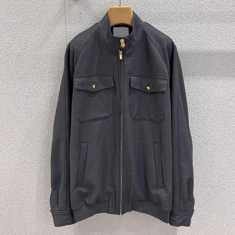 

Осенняя куртка-карго с узором «елочка», мужская и женская уличная одежда, винтажная модная шерстяная короткая куртка 2581123