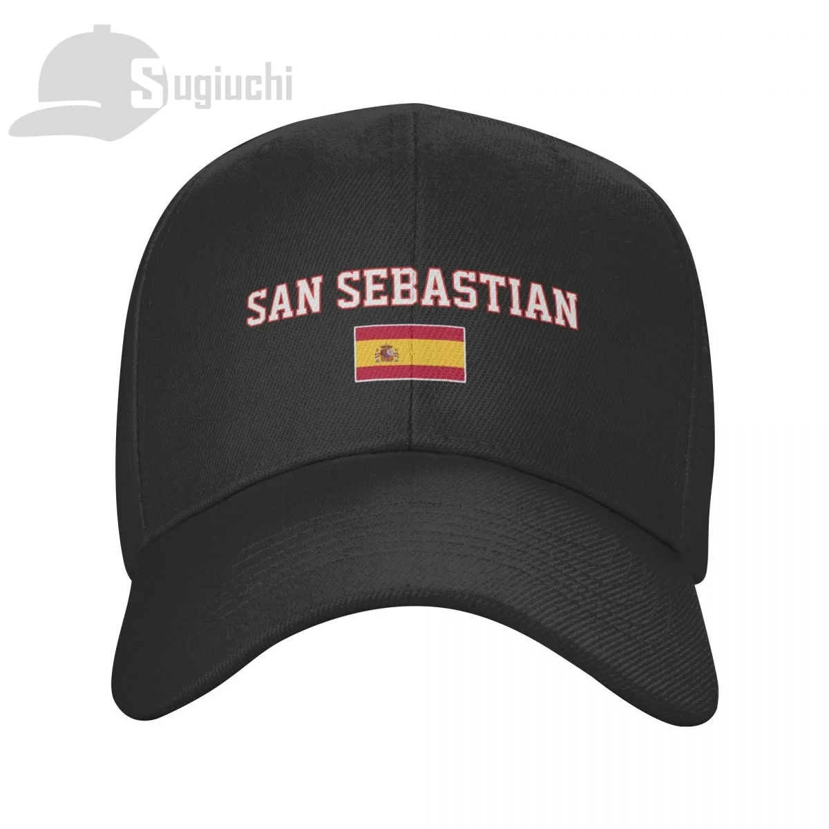 San Sebastian Travel City With Spain Country Flag Sun Baseball Cap Hats Adjustable For Men Women Unisex Cool Outdoor Soccer Hat