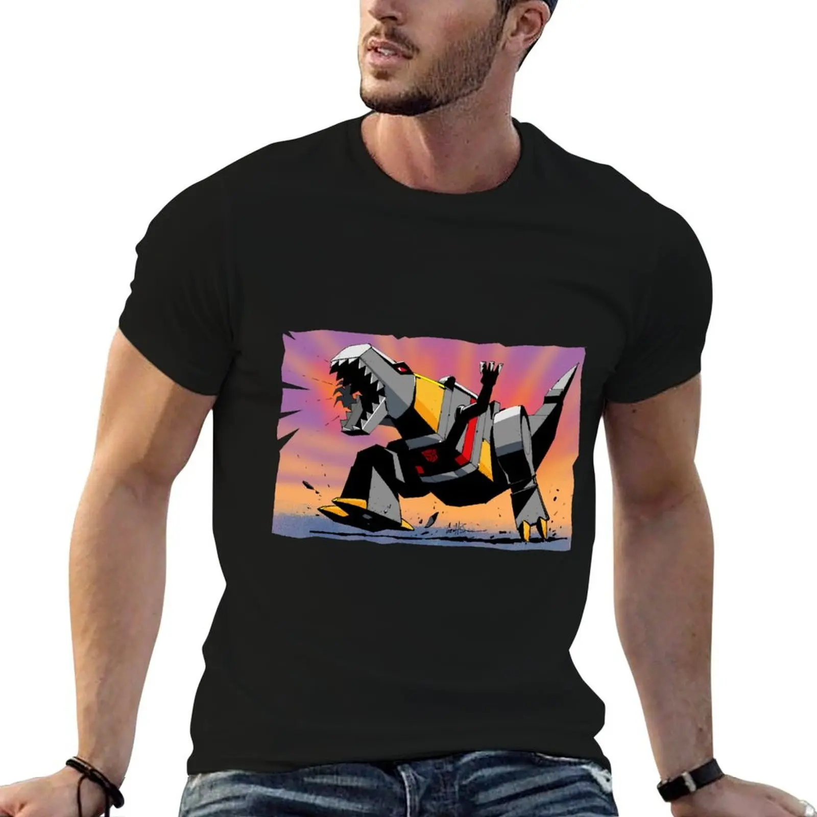 

funny T-Shirt shirts ROAR! anime t humor man t oversize men shirts shirts dark t for Grimlock