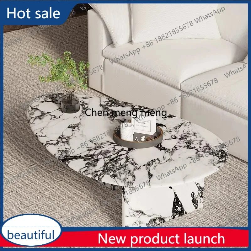 

Журнальный столик во французском кремовом стиле M46 2025 — мрамор с золотыми прожилками Calacatta неправильной формы, роскошная центральная часть для небольшой гостиной