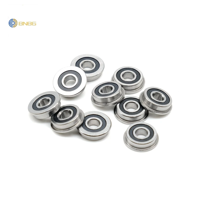 

10 шт. F695 2RS подшипник 5*13*4 мм ABEC-7 фланцевые миниатюрные F695 RS шарикоподшипники F695RS для VORON Mobius 2/3 3D Print