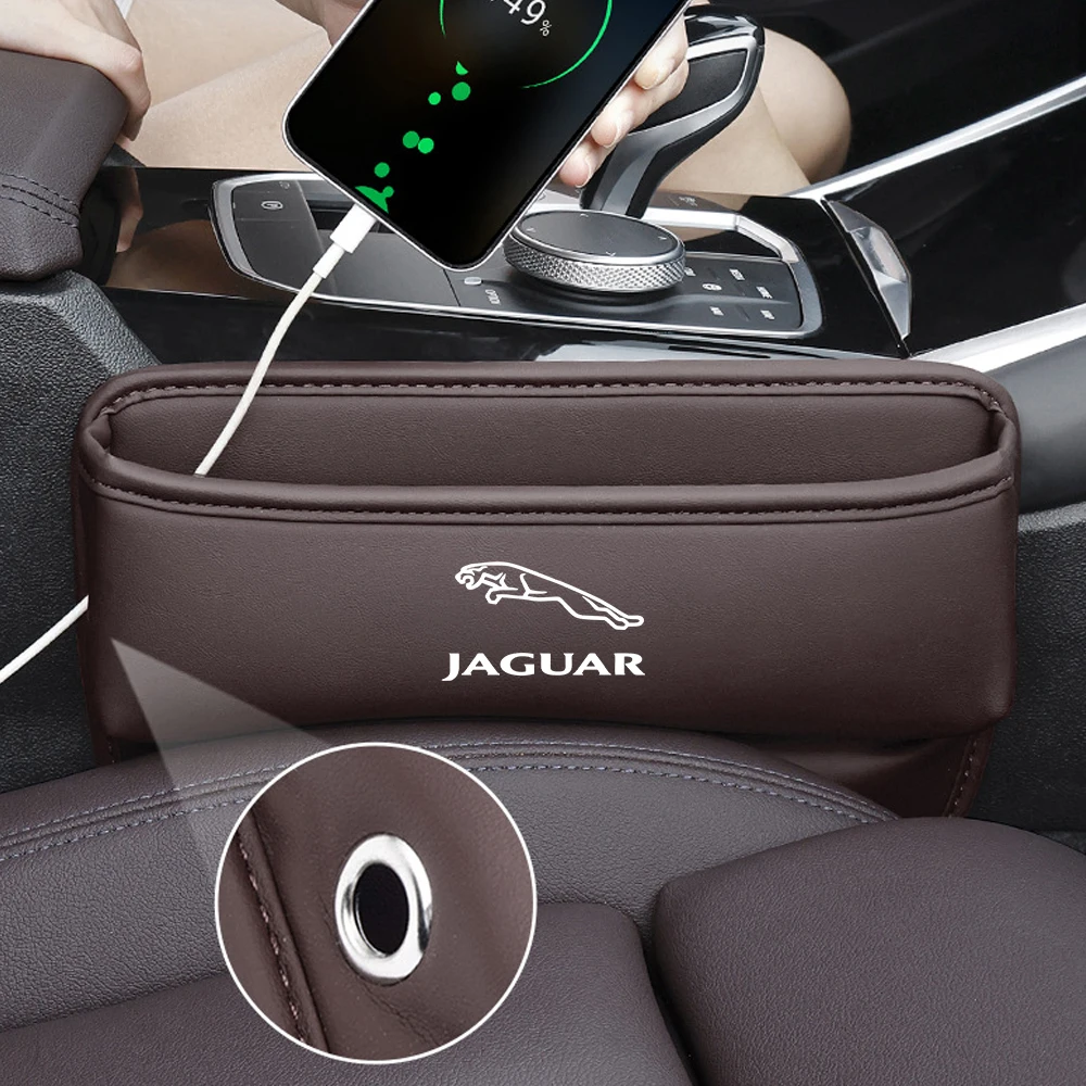 Caja de almacenamiento multifuncional para asiento de coche, accesorios interiores para Jaguar F-PACE, F-TYPE, XF, XFL, XE, XJ, X760, X260, X250, X350