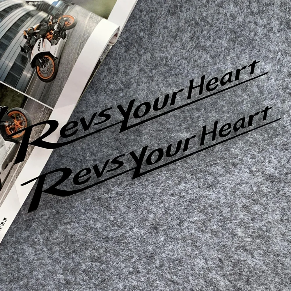 1 szt. Naklejki na motocykl Revs Your Heart, wodoodporne naklejki na karoserię motocykla do YAMAHA YZF-R1 Ténéré 700 XMAX R3 MT-01 03 07 09 10