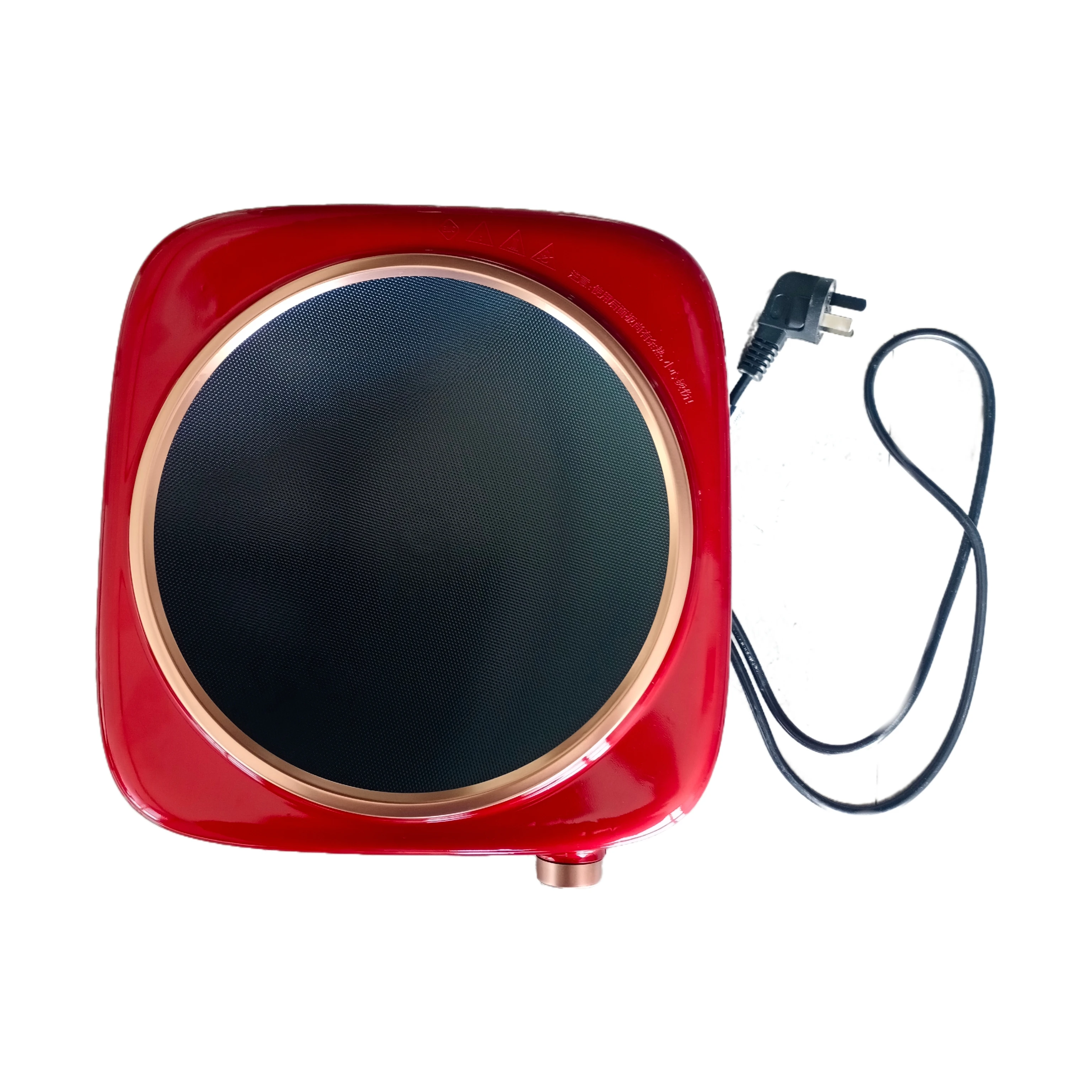 最新の赤い凹型IHクッキングヒーター 3500W 急速加熱 アジアン中華料理業務用厨房向け