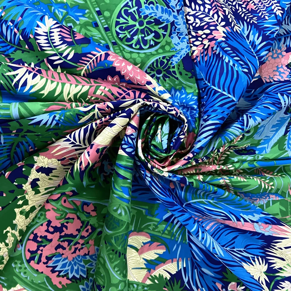 130cm Jungle Big Square Scarf New Design Twill Silk Scarf Women Kerchief Scarves For Ladies Fashion Shawl Echarpe Beach Towel