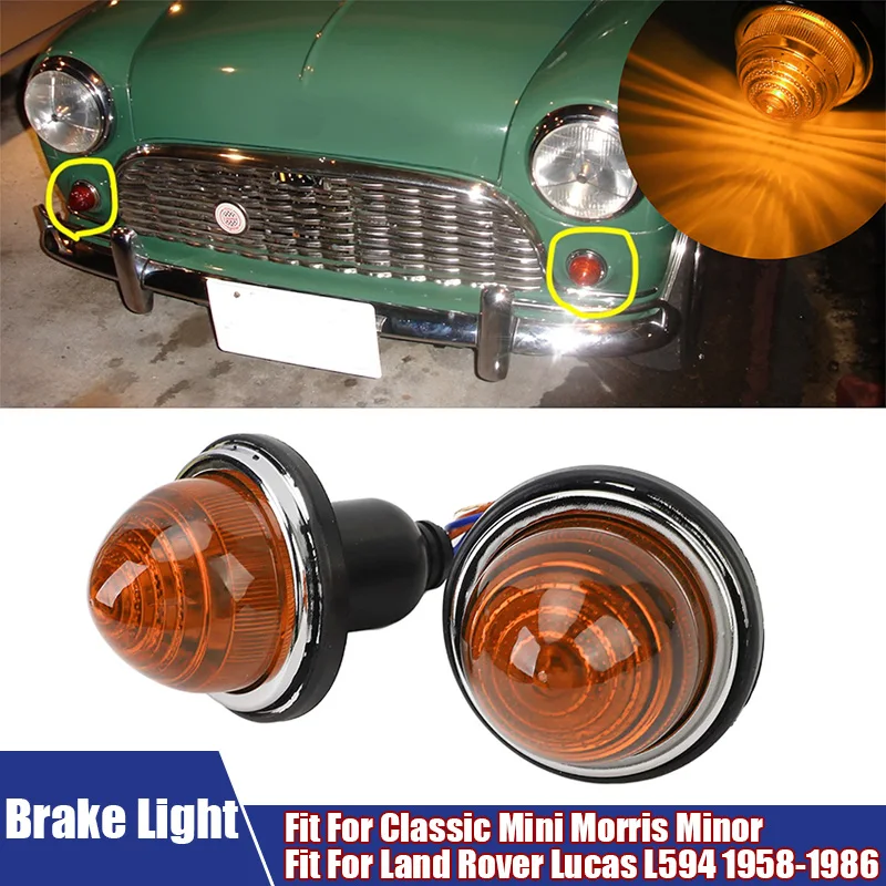 2Pcs Auto Bremse Hinten Lichter LPB630 DC12V Blinker Rücklicht Für Land Rover Lucas L594 1958-1986, für Klassische Mini Morris Minor