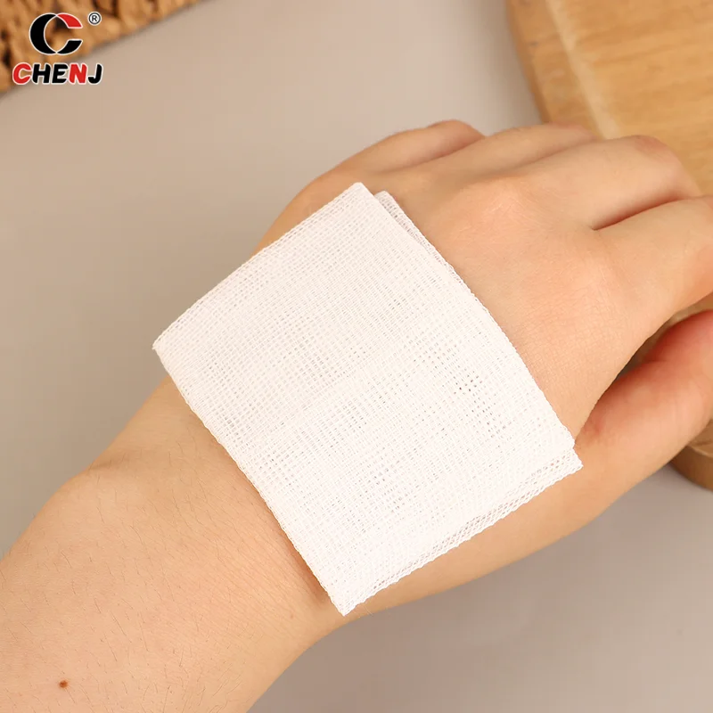 10Pcs Sterile Medical Gauze Block Combat Hemostatic First Aid Wound Care Dressing Sterile Medical Cotton Gauze Pad