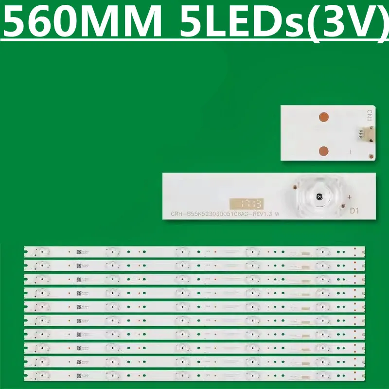 LED Backlight Strip For 55Q3 55Q3M 55QM62 LE55U31 LS55AL88T71 LS55AL88E51 LS55AL88E88 CRH-B5530300510725-REV1.0 LSC550FN10