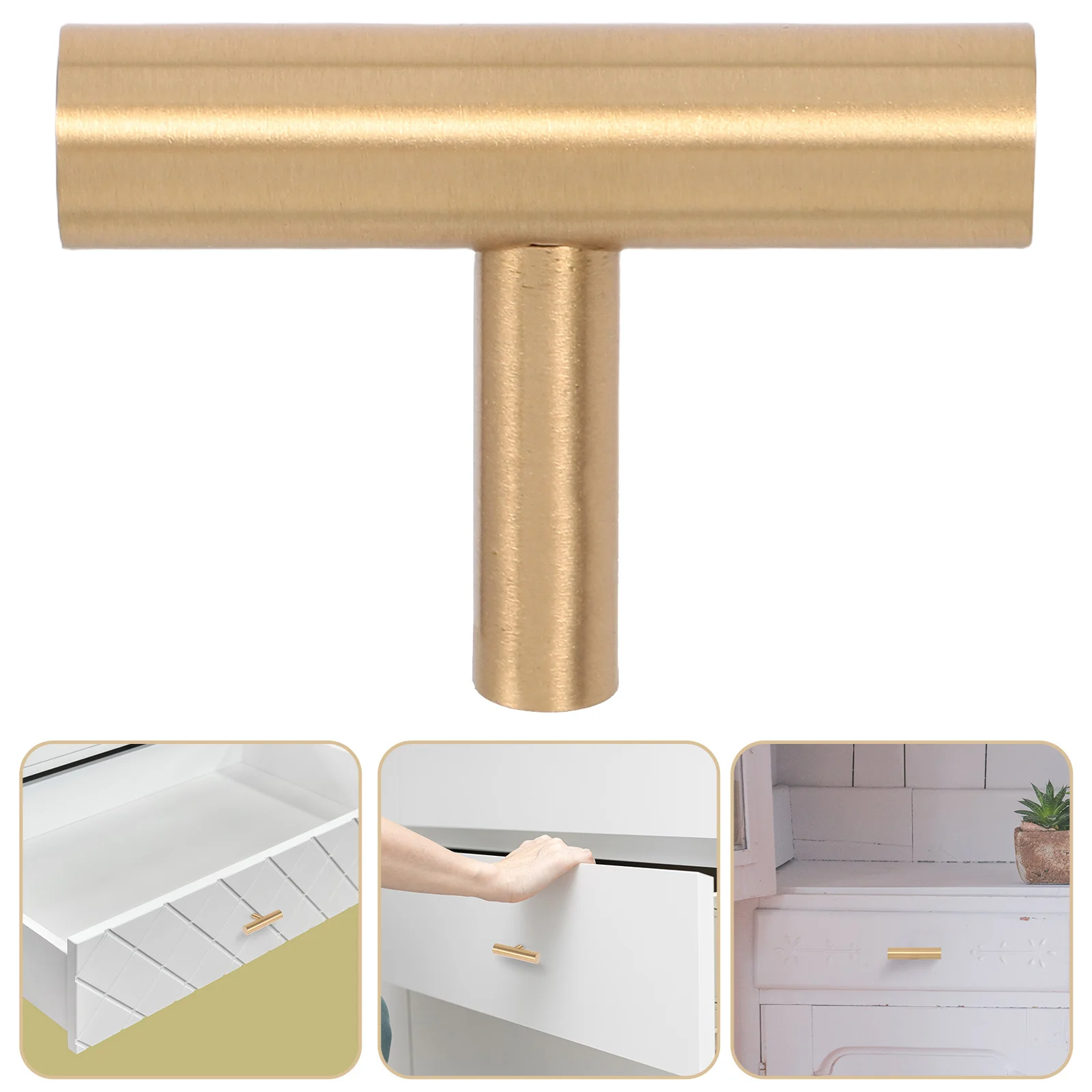 

2Pcs Solid Brass Cabinet Knobs Single Hole Drawer Pull Handles for Kitchen Bathroom Furniture Replacement Copper Cabinet Knobs