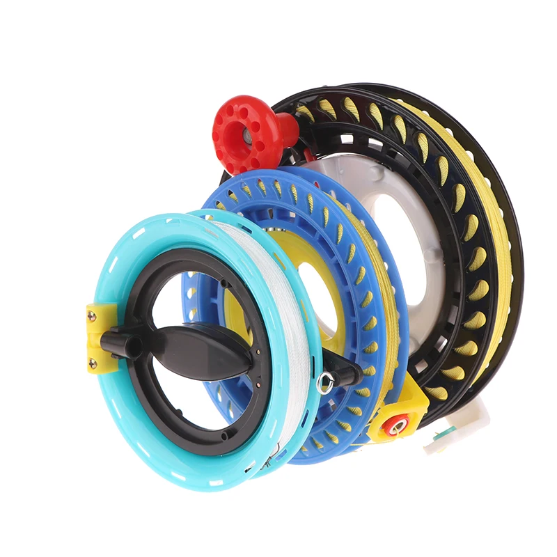 High-Quality Kite String Winder with Fire Wheel, Outdoor Round Grip, 100-400M Twisted String Line for Flying Fun