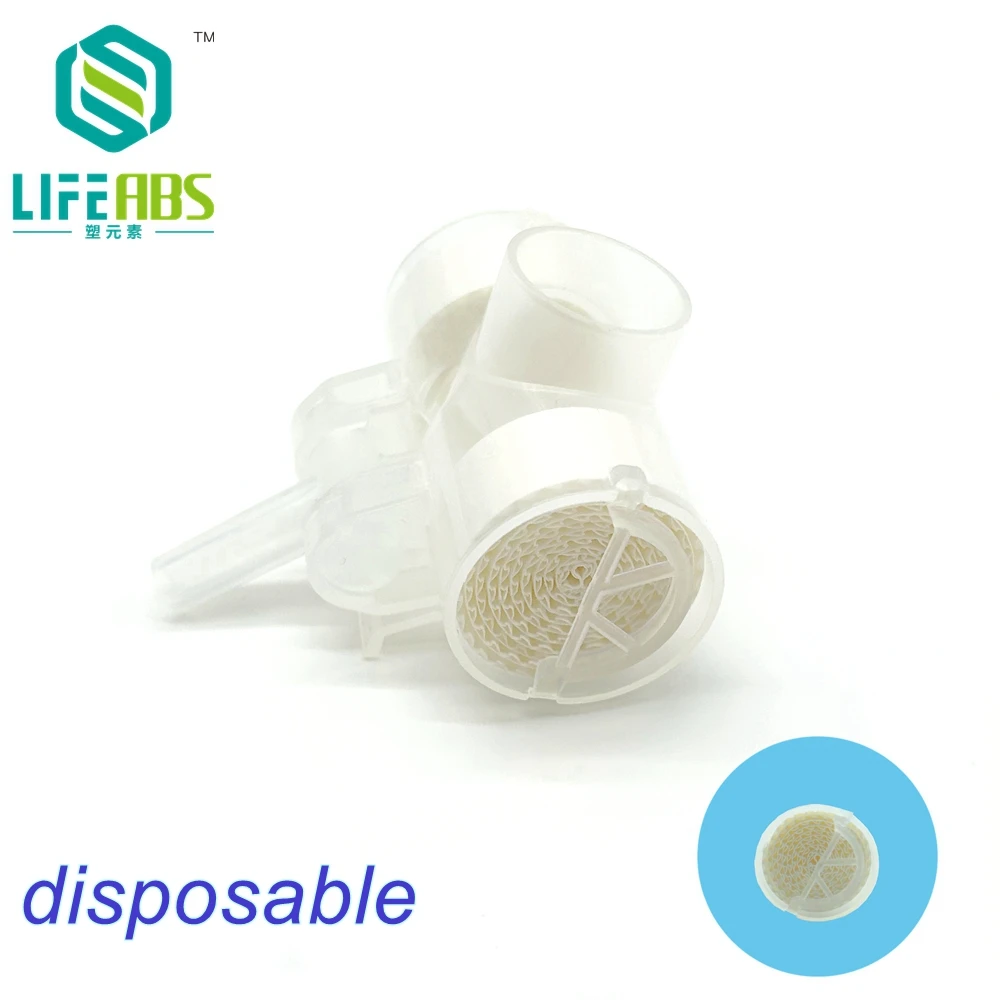 10pcs Medical disposable Artificial nose with oxygen input port humidification Tracheostomy Vent HME Exchanger