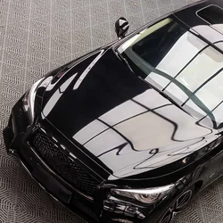 Glossy Black Vinyl Wrap Film Car Wrapping Decal Roll Bubble Free Air Release Vehicle Motocycle Sticker DIY Adhesive Accessories