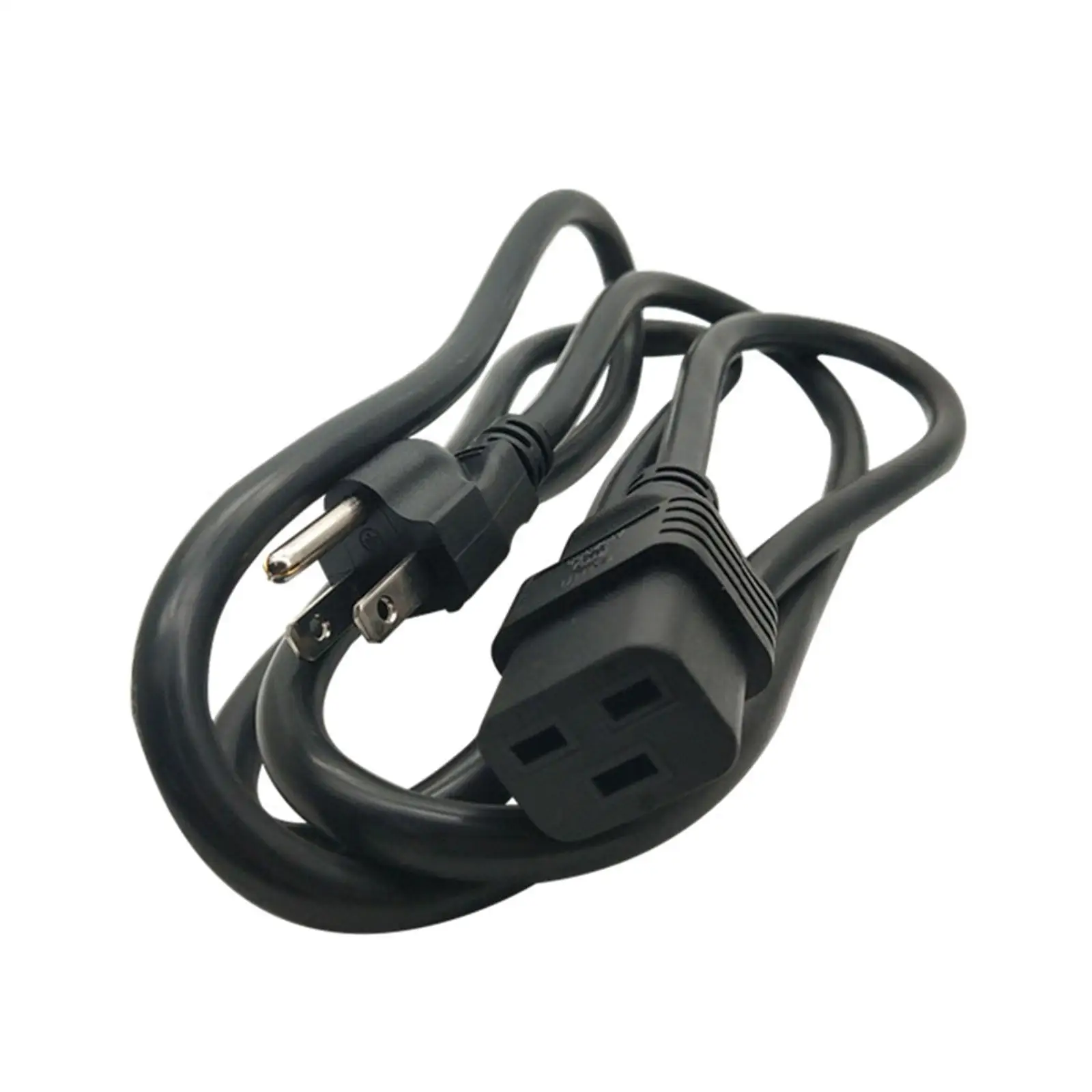 3x2.08mm2 Power Cord US NEMA Plug to IEC320 C19 Outlet 15A AC250V OFC Cable for Router and Power Bank