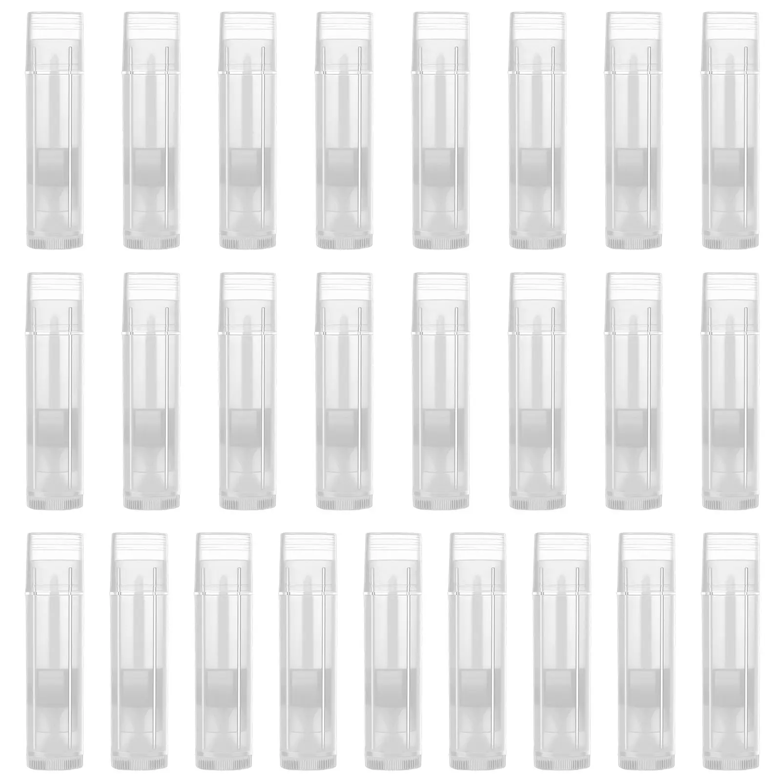 

25pcs Lip Gloss Tubes Empty Containers Mini Lipstick Holder Natural Polypropylene Size Lightweight Portable
